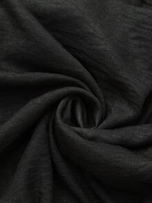 Weeklong Summer Fashionable Casual French Retro Elegant Commuting Black & White Contrast V-Neck Top 2 Pieces Set - Black - View 3