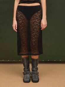 COUREZ Women Skirts - Black - View 4