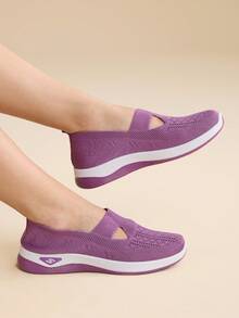 CUCCOO EASI Zapatos morados transpirables nuevos de primavera y verano, calzado exterior con suela blanda y antideslizante, zapatos casuales cómodos para ir y venir, ligeros y con amortiguación - Morado - Ver 10