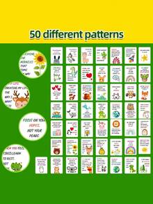 2 Packs Cute Inspirational Cards, Motivational Postcard, Inspirational Note Cards, Motivational Quote Cards, Prayer And Blessing Positive Energy Card - multicolor - View 10