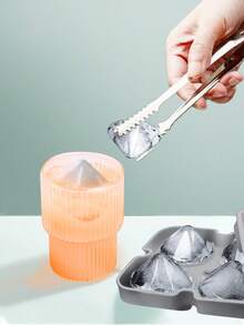 1pc Silicone Ice Cube Mold - Grey - View 4