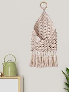 Creative Dried Flower Mesh Bag DIY Floral Decoration Nordic Style Woven Wall Hanging Mesh Bag - Multicolor - View 8