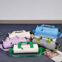 1 pieza Bolsa de gimnasio Bolsa de viaje Mujeres Hombres Bolsa de deporte con compartimento para zapatos Bolsa de gimnasio Bolsa de fin de semana Bolsa de una noche Bolsa para esterilla de y - Color 2 - Ver 8