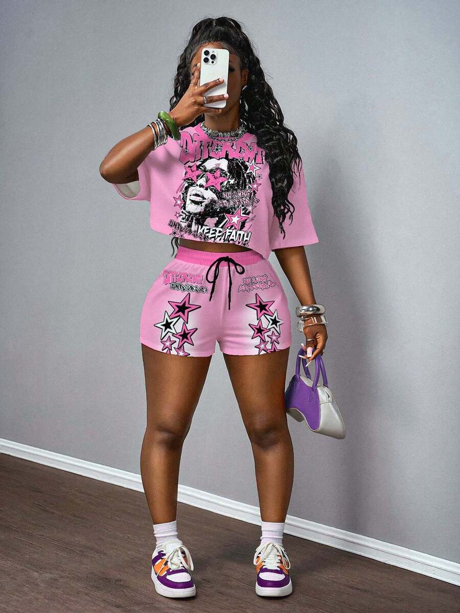 Slaydiva New Spring/Summer Casual Minimalist Sleeveless Fitted Dress/Music Festival/Casual And Simple Basic Style/Y2K/Streetwear/Street Sweet/Internet Celebrity Bestseller /Daily Date/Hot Girl Style/Sexy/Night Club/Back To School/Going Out/Hip-Hop/Viral Internet-Famous Same Style/Grunge/Street Graffiti Graphic Print