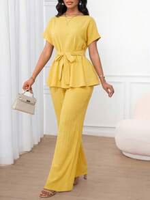 Maternity Plus Size Sports Bodysuits & Jumpsuits - 黃色 - 查看 12