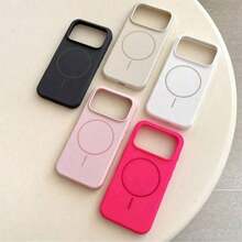 Ốp điện thoại silicon lỏng bóng bẩy sang trọng, tương thích với iPhone 17 Air, 16, 15, 14, 13, 12, 17 Pro Max Plus, kèm vỏ mềm từ tính. - màu xám than - Xem 6