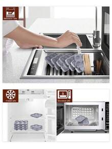 1pc Silicone Ice Cube Mold - Grey - View 8