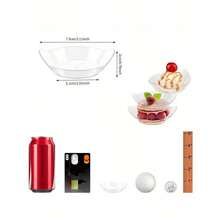 Mini Leaf Shaped Appetizer Plates Clear Plastic Dessert Plates And Butter Dishes, Suitable For Sauces Desserts Fruits Appetizers, Great For Weddings And Parties (Leaf Design) - Multicolor - View 8