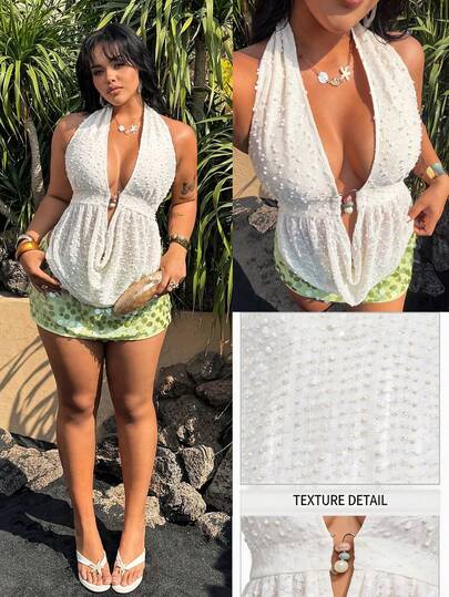 Rustia Plus Size Women Casual Sexy Knit Camisole