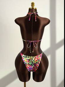 Zestiva Bộ bikini họa tiết da báo gợi cảm dành cho nữ, thích hợp cho mùa hè. - Nhiều màu - Xem 2