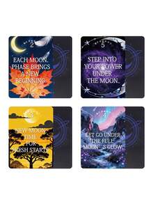 1pc Mystical Moon Oracle Card Deck-Insightful Fortune Telling Cards With Keywords For Guidance On Timing, Life Choices & Relationships, Tarot Cards For Beginners, Funny Party Board Game, Paper Material, Suitable For Teens & Adults - Multicolor - View 9