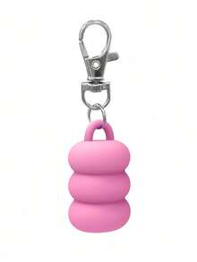 1PC Keychain Lip Balm Holder Cap Replacement Cap With Stopper Convenient Keyring Accessory For Women Moms Prevent Loss In Purse Bag Travel Essential Lip Gloss Keychain Holder Daily Use - Multicolor - View 4