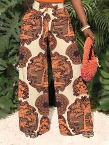 Slaydiva 休闲简约碎花图案两件套，适合夏季女性穿着 - 彩色 - 查看 4