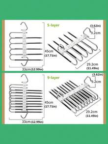 1 Móc Treo Quần Tiết Kiệm Tiết Kiệm, Chống Trượt, Bằng Thép Không Gỉ, Đa Chức Năng, Dùng Để Treo Quần Tây, Quần Jean, Khăn Rách, Giá Sắp Xếp Tủ Quần Legging. - trắng - Xem 2