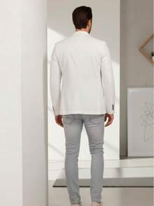 Blazer Casual Busines - White - View 3