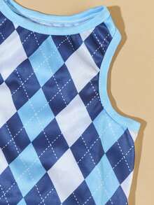 PETSIN Áo khoác cho thú cưng kiểu sinh viên, in họa tiết kẻ caro xanh dương, 1 chiếc, dành cho mèo và chó. - Nhiều màu - Xem 8