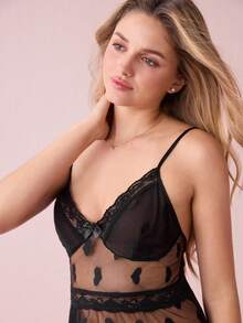 Váy lưới hở lưng gợi cảm cho nữ - màu đen - Xem 6