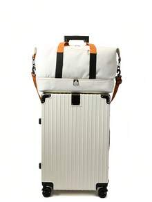 女士旅行手提包 大容量 周末旅行 过夜行李 可套在手提箱上 配有可拆卸肩带 防水 轻便 适合健身、游泳、瑜伽、徒步、运动 随身携带 - 彩色 - 查看 7