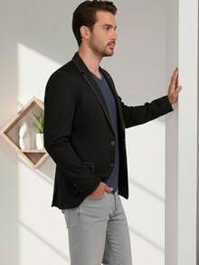 Blazer Casual Busines - Negro - Ver 2