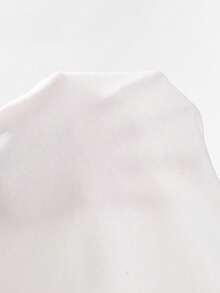 Elenzga Áo thun nữ dệt kim cổ đính ngọc trai, vạt xéo, tay lỡ 3/4, dáng ôm vừa vặn, thanh lịch, thích hợp đi làm, đi nghỉ mát, dự tiệc, ăn tối, dạo phố, mùa xuân/hè. - trắng - Xem 3