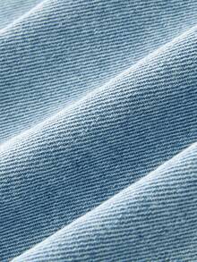 GlowEve Women's Casual Washed Wrap Denim Shorts - Blue - View 7