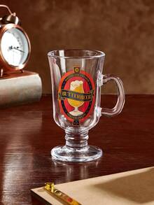 HARRY POTTER X SHEIN 1 chiếc cốc thủy tinh natri canxi 8.12oz/240ml, cốc cà phê kiểu Ireland, cốc nước lạnh, thích hợp cho nước lạnh, đồ uống, nước ép, nước có ga, bia, cocktail, v.v., có thể rửa bằng máy rửa chén. - Trong sáng - Xem 5