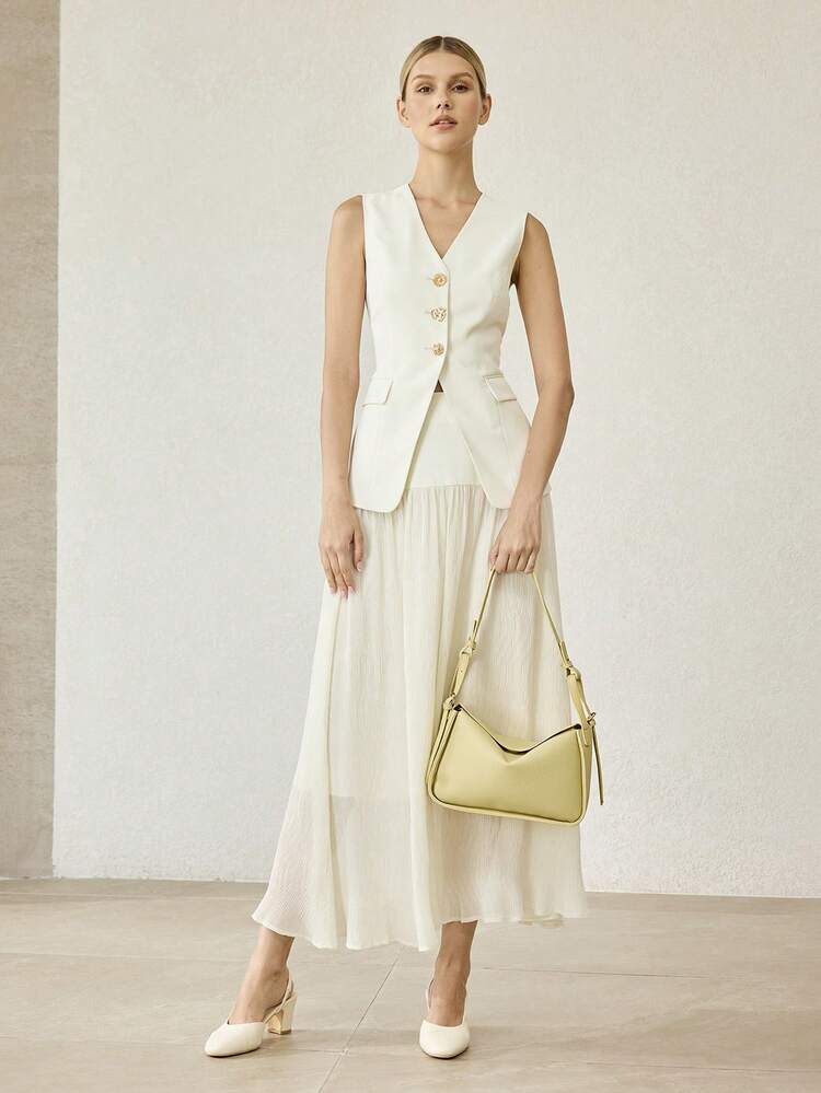 WOMEN'S SHOULDER BAG, EXQUISITE AND MINIMALIST COMMUTER HANDBAG