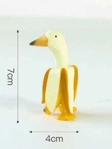 Joivida Creative Banana Duck Art Garden Ornament, Fun Shaped Yellow Duck Home Decor, Cute Desktop Decoration For Office Living Room, Unique Novelty Gift For Friends & Family - multicolor - View 15