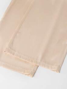 Franclia 女士休闲缎面宽松连体裤，夏季 - 香檳色 - 查看 6