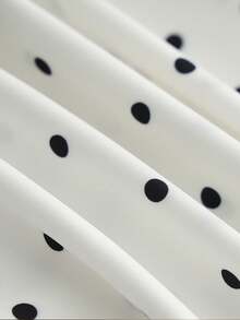 RosyDaze Summer, Holiday, June Festival, New Style, Elegant, Casual, Y2K, Spaghetti Strap Dress, Women's Dress, Polka Dot Dress, Outing Outfit, Beach Vacation, Holiday, Vacation Outing Outfit, Graduation Dress, Patterned Print Dress, Black And White Color Block, Large Hem, Dress - Beige - View 4