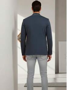 Blazer Casual Busines - Gris Oscuro - Ver 1