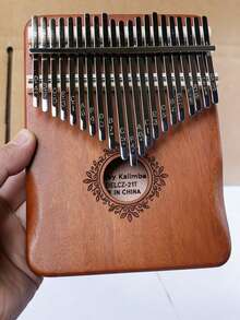 Kalimba Piano Jempol 21/17 Kunci dengan Stik Jempol untuk Pemula, Hadiah Alat Musik - MultiWarna - View 5