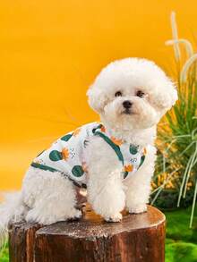 PETSIN 1 pieza Chaleco universal para mascotas (gatos y perros) con estampado lindo de cactus - Multicolor - Ver 2