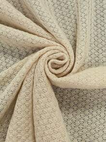 Vibekara 大码女式春夏长袖针织开衫+吊带花卉蝴蝶结腰带樱桃水果印花优雅复古可爱甜美休闲度假裹身裙两件套 - 杏色 - 查看 6