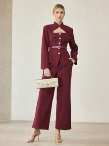 MOTF PREMIUM WOMEN'S FASHION MINIMALIST CROCODILE EMBOSSED SQUARE TOP HANDLE BAG - Gold - View 9