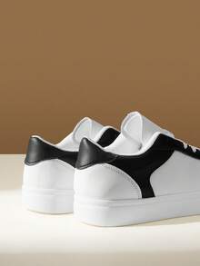 CUCCOO EASI Women's Casual Sneakers - Black and White - View 4