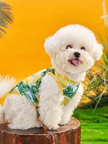 PETSIN Áo khoác không tay in hình quả chanh cho thú cưng (mèo và chó), chống cháy nắng và chống côn trùng, thích hợp cho mùa hè. - Nhiều màu - Xem 5