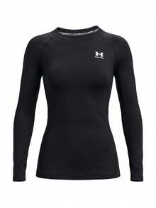 Under Armour ColdGear Authentics Women's Long Sleeve T-Shirt Black - Black - View 1