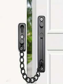 Khóa xích cửa chịu lực cao với lò xo an toàn - Khóa an ninh chống trộm, màu đen mờ, dùng cho cửa trong/ngoài, cửa chính, căn hộ, khách sạn, văn phòng - Tăng cường an ninh và riêng tư, khóa cửa cho nhà ở, an ninh khách sạn, lớp hoàn thiện kim loại bóng bẩy, cấu trúc kim loại bền chắc. - Nhiều màu - Xem 12