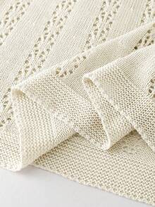 Breezaya 2026春夏新款欧美风性感修身腰部休闲度假日常户外女士浪漫海滩派对晚宴海边针织米色女式毛衣连衣裙，镂空慵懒舒适，适合情人节穿着。 - 杏色 - 查看 6