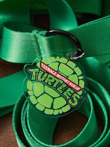 TEENAGE MUTANT NINJA TURTLES | SHEIN 一套卡通图案印花宠物旅行背带和牵引绳套装，多种尺寸可选，背带长度可调节，适合猫狗使用。 - 墨綠色 - 查看 5