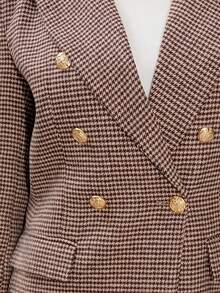 Bris Aura 商务风格翻领长袖格子双排扣西装夹克 - 彩色 - 查看 3