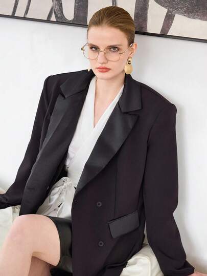 Visivana 1副星空无框眼镜，女士款，简约银色星系风格，无度数眼镜，适合简约妆容，现代优雅时尚配饰