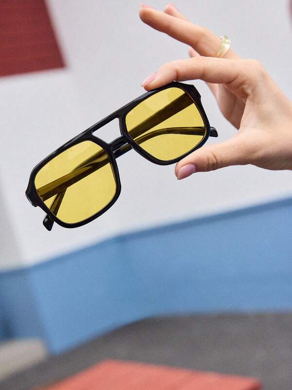 Shadewire 1/2/3 Piezas Gafas de estilo cuadrado de moda para mujer, diseño de moda adecuado para exteriores, vacaciones en la playa, para que seas el centro de atención en la calle en verano para vacaciones en la playa, al aire libre, viajes