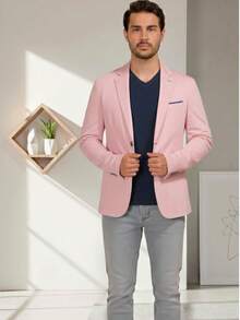 Blazer Casual Busines - Rosa - Ver 1