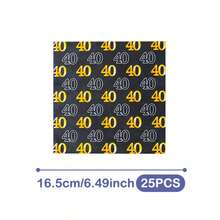 Bộ đồ dùng một lần mừng sinh nhật lần thứ 40 họa tiết chấm bi đen vàng, gồm đĩa, khăn ăn và cốc, phục vụ 20 khách. Bộ đồ dùng tiệc dùng một lần này (bao gồm đĩa, khăn ăn và cốc) rất phù hợp cho các bữa tiệc sinh nhật, đám cưới và dã ngoại gia đình. - Xem 10