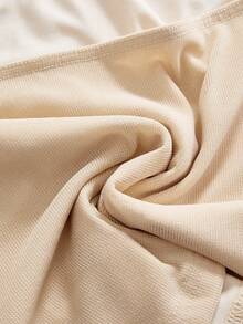 ROMWE 音乐节 Y2K 金属标语紧身抹胸上衣 - 金色 - 查看 4