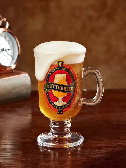 HARRY POTTER X SHEIN 1pc 8.12oz/240ml Sodium Calcium Glass, Irish Coffee Cup, Cold Water Cup, Suitable For Cold Water, Beverages, Juices, Sparkling Water, Beer, Cocktails, Etc., Suitable For Dishwasher