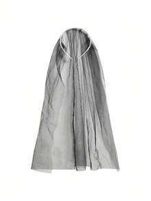 Fantasy Costume Bộ trang phục Halloween gợi cảm khoét rỗng 5 món - Đen và trắng - Xem 5