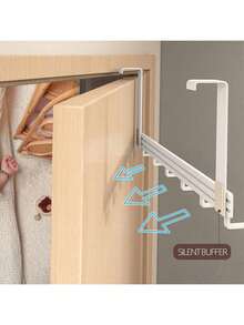 1 buah Gantungan Pintu Tanpa Bor Baru, Gantungan di Atas Pintu, Rak Gantung Pakaian yang Dipasang di Pintu, Wajib Dimiliki untuk Menggantung Pakaian. Sangat Cocok untuk Penyimpanan dan Pengorganisasian Kamar Tidur. - MultiWarna - View 3